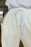 Made in Italy Cricket City Seamed Jogger Warm White